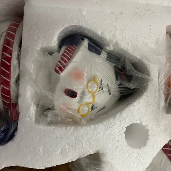 Vintage Dept 56 Storybook Collection Humpty Dumpty Nursery Rhyme Tea Set New - Picture 6 of 10